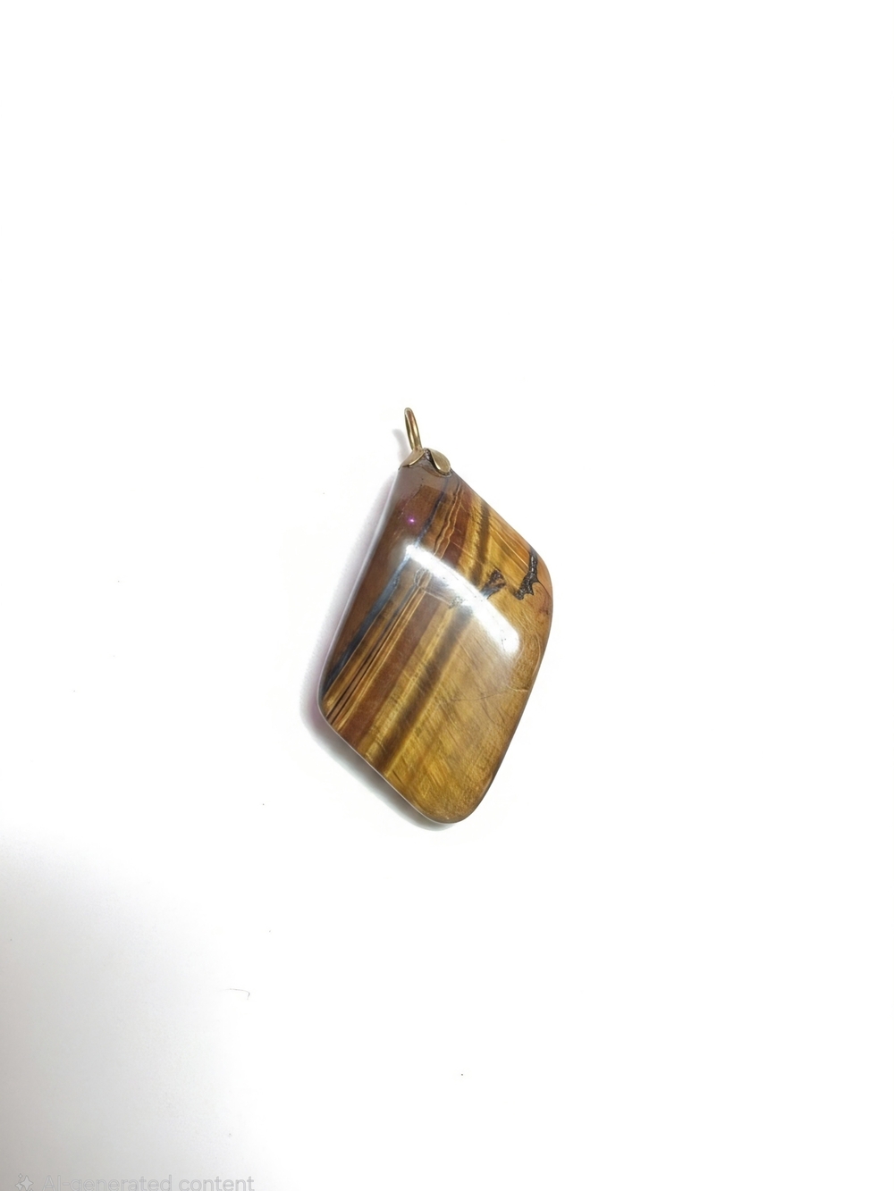 Jay King Tiger's Eye Brown and Gold Stone Pendant